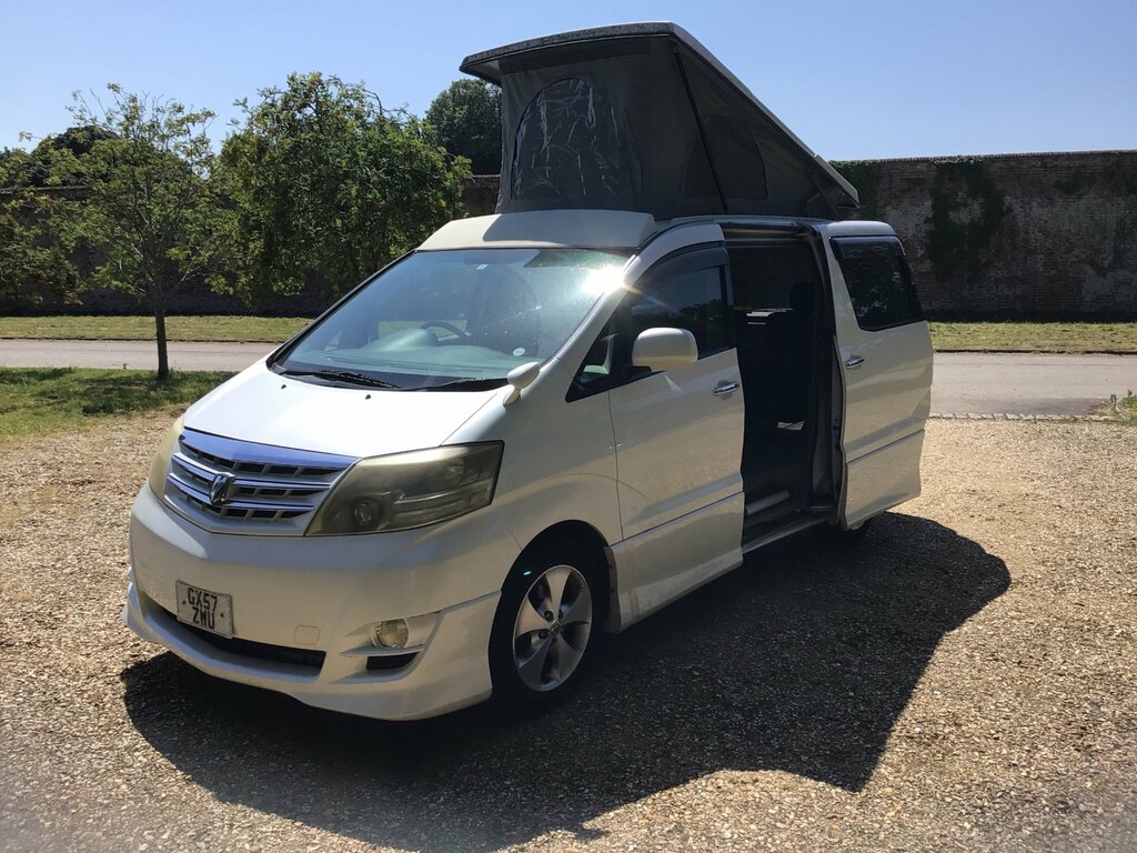 Toyota Alphard Campervan White #6