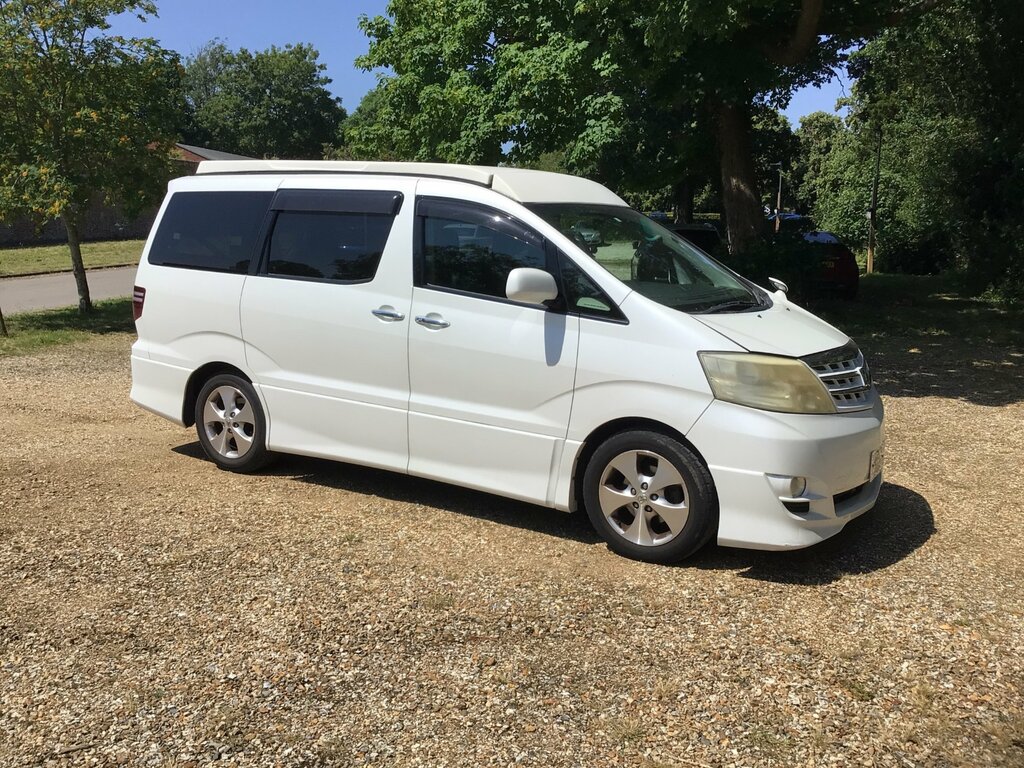 Toyota Alphard Campervan White #2