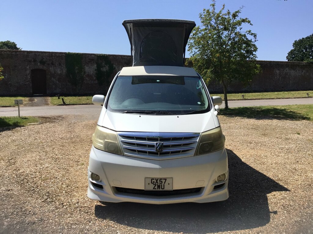 Toyota Alphard Campervan White #5