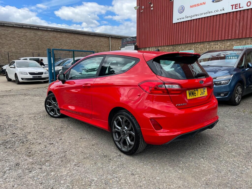 Ford Fiesta 1.0T Ecoboost St-line Euro 6 Ss MM67JJF Red #3