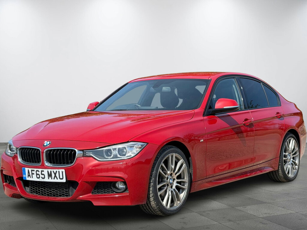 BMW 3 Series 2.0 320D Blueperformance M Sport Saloon AF65MXU Red #3