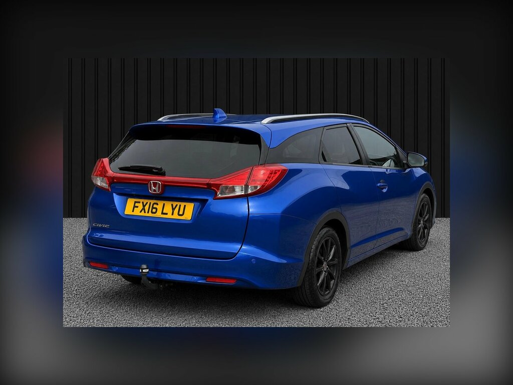 Honda Civic 1.6 I-dtec Se Plus Tourer Euro 5 Ss Navi Blue #6