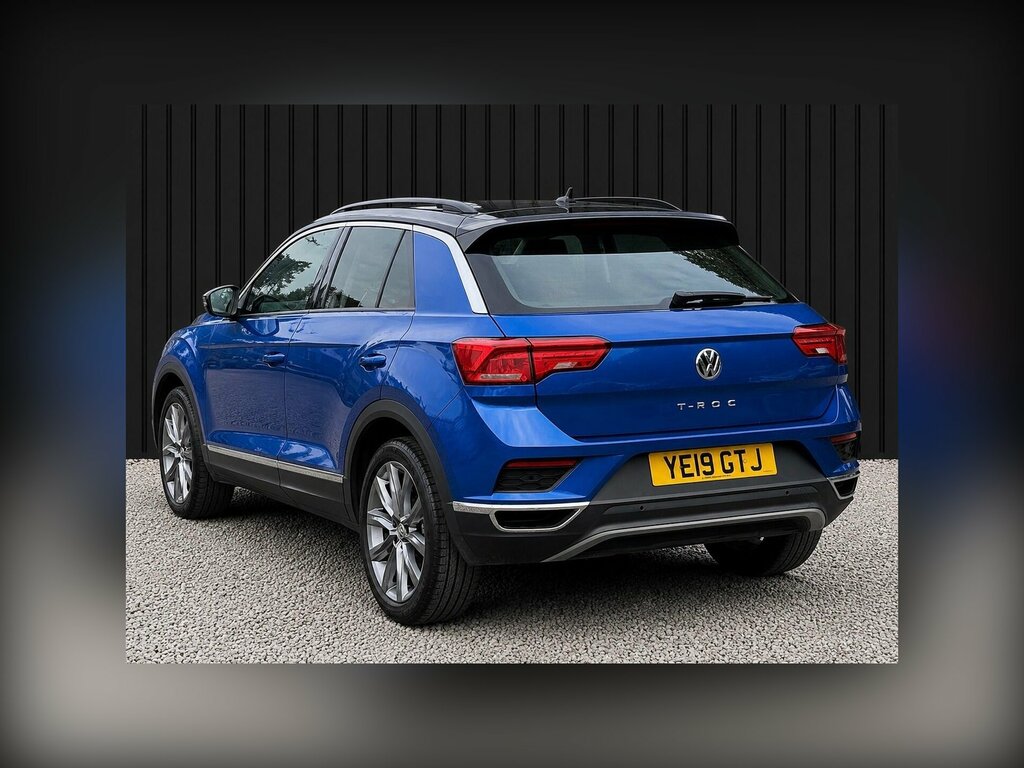 Volkswagen T-Roc 1.6 Tdi Se Euro 6 Ss YE19GTJ Blue #2