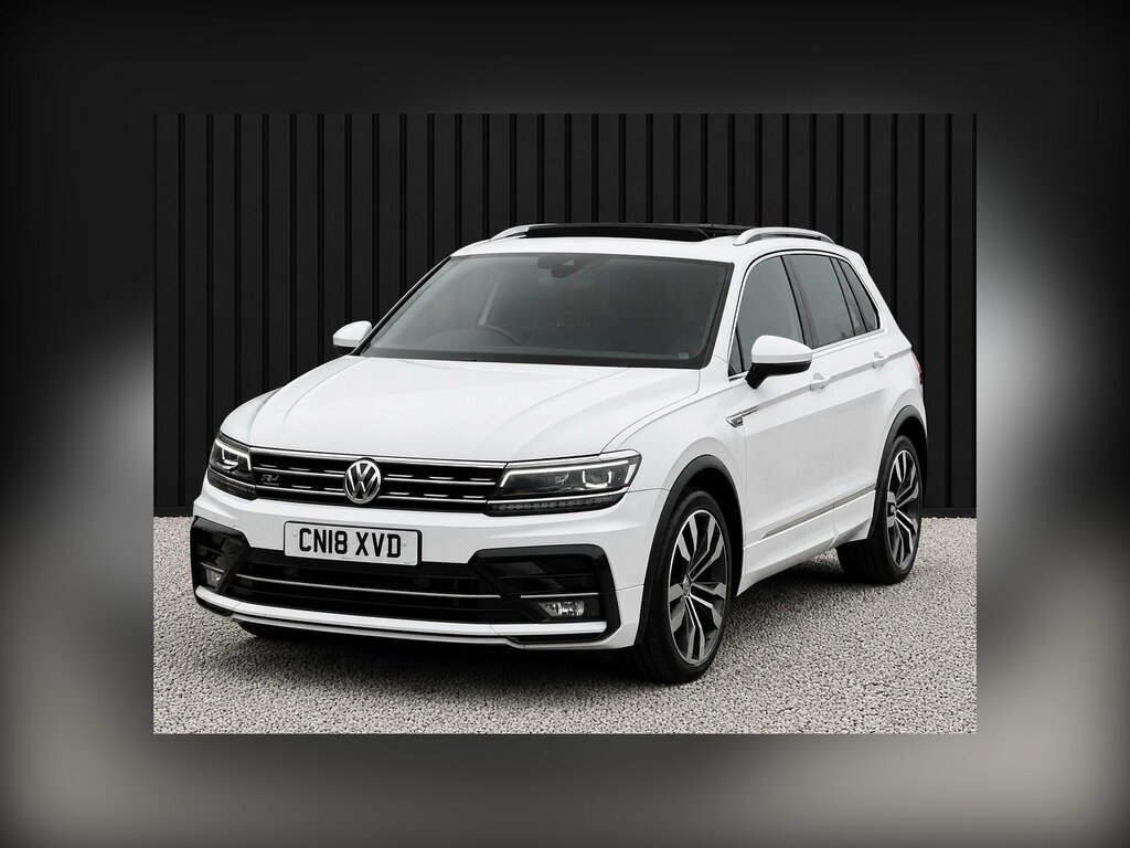 Volkswagen Tiguan 2.0 Tdi R-line Dsg 4Motion Euro 6 Ss CN18XVD White #6