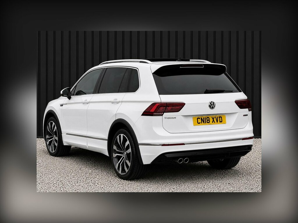 Volkswagen Tiguan 2.0 Tdi R-line Dsg 4Motion Euro 6 Ss CN18XVD White #2