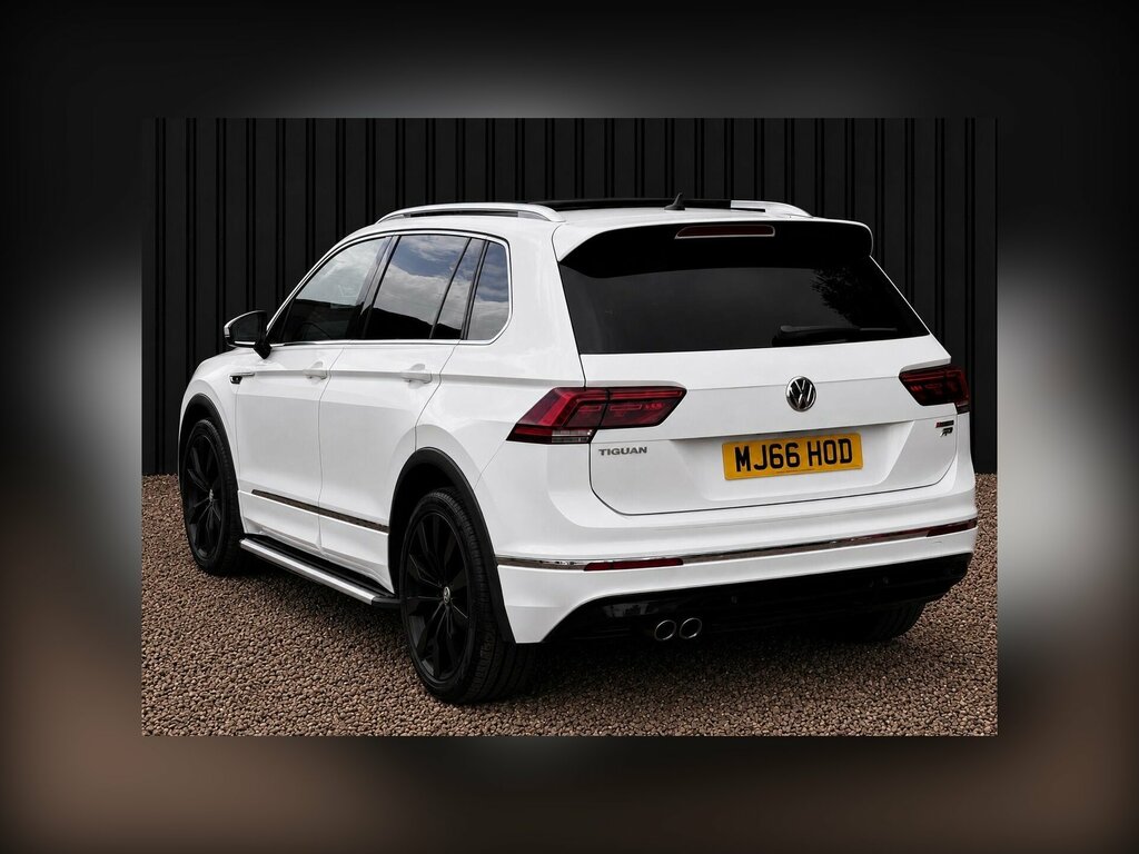 Volkswagen Tiguan 2.0 Tdi Bluemotion Tech R-line Dsg 4Motion Euro 6 MJ66HOD White #2