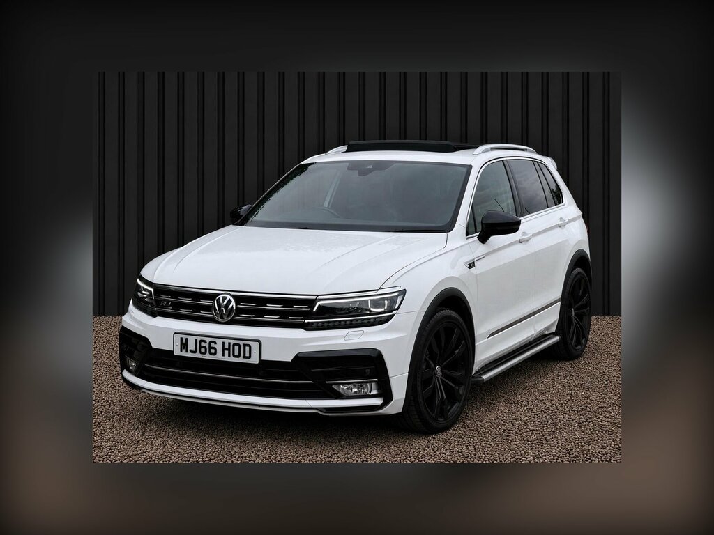 Volkswagen Tiguan 2.0 Tdi Bluemotion Tech R-line Dsg 4Motion Euro 6 MJ66HOD White #5