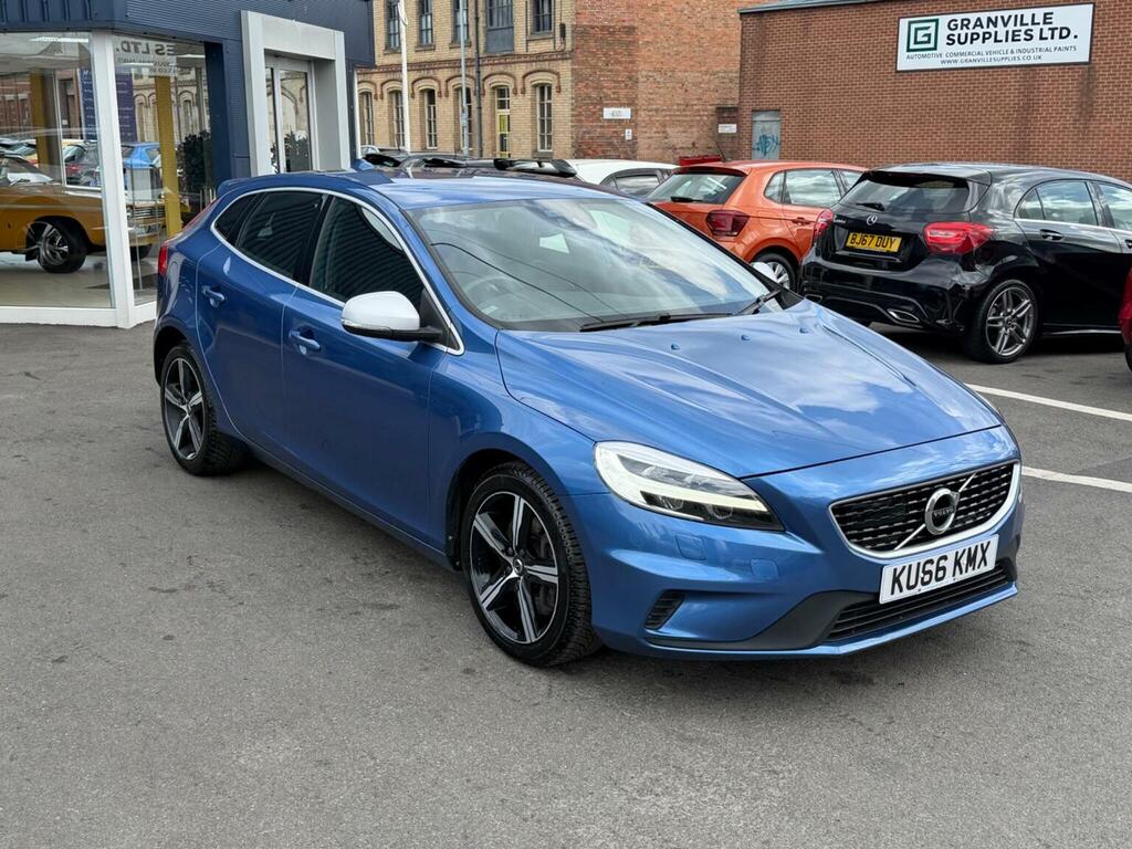 Volvo V40 Hatchback 2.0 D4 R-design Euro 6 Ss 20176 KU66KMX Blue #4