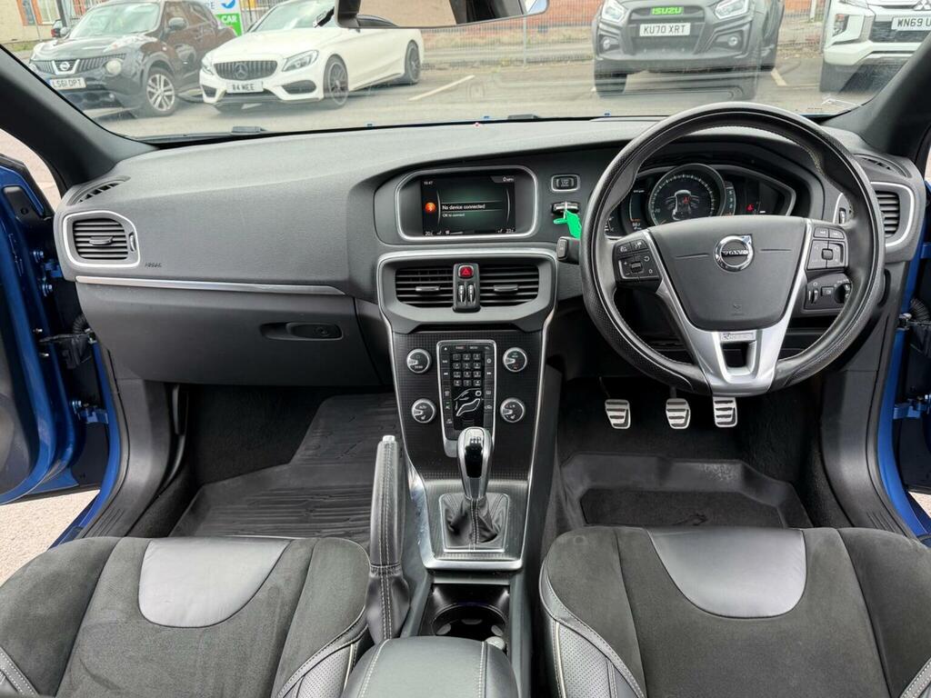 Volvo V40 Hatchback 2.0 D4 R-design Euro 6 Ss 20176 KU66KMX Blue #2