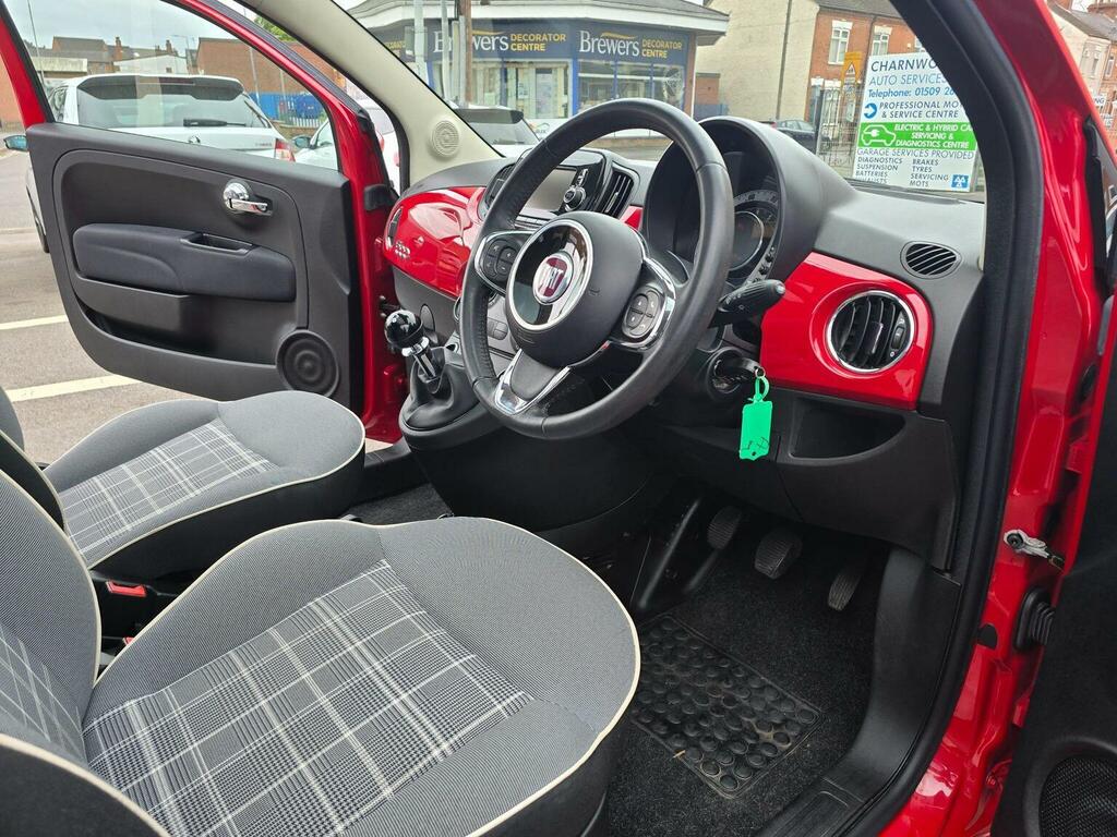 Fiat 500 Hatchback 1.2 Lounge Euro 6 Ss 201868 WX68HVJ Red #3
