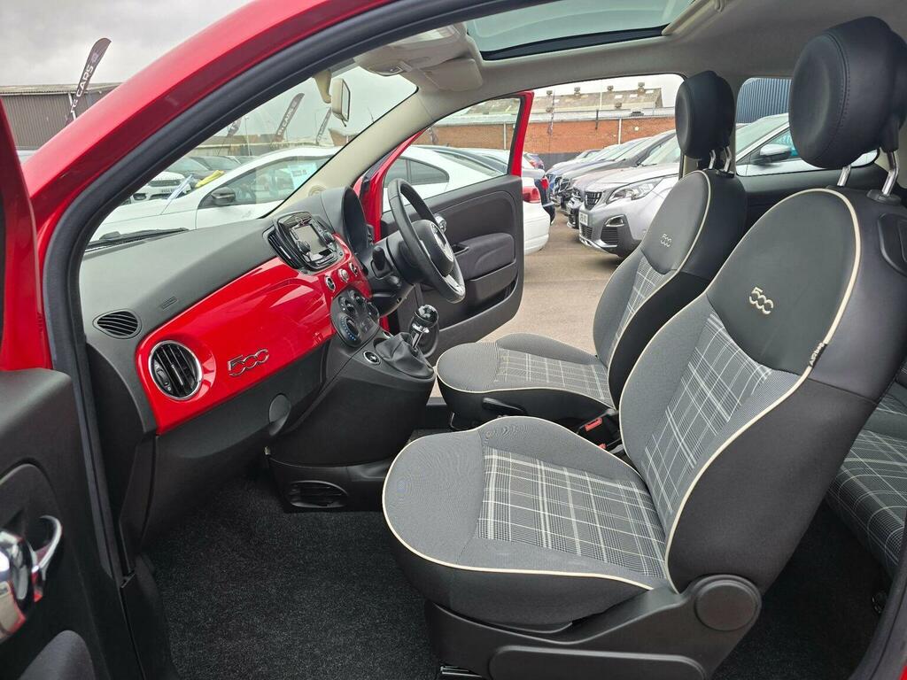 Fiat 500 Hatchback 1.2 Lounge Euro 6 Ss 201868 WX68HVJ Red #4