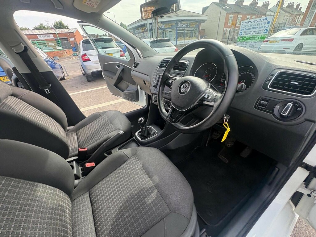 Volkswagen Polo Hatchback 1.0 Bluemotion Tech Se Euro 6 Ss White #2