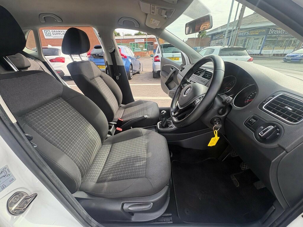 Volkswagen Polo Hatchback 1.0 Bluemotion Tech Se Euro 6 Ss White #3