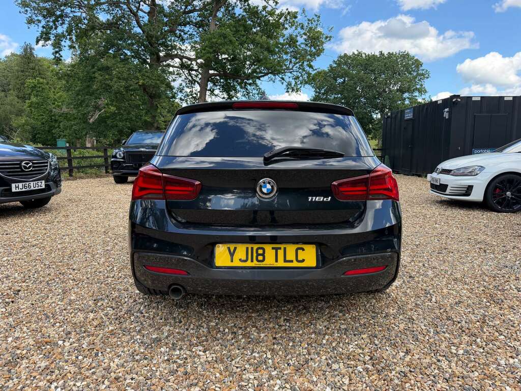 BMW 1 Series 2.0 118D M Sport Shadow Edition Hatchback Dies Black #4