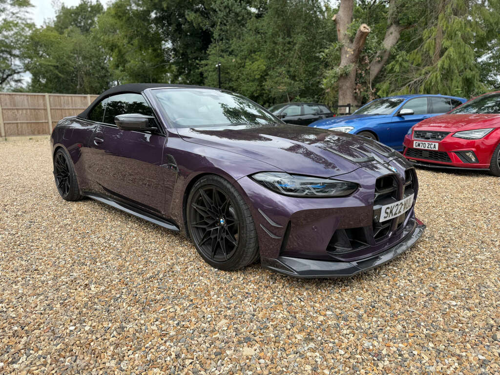 BMW M4 3.0 Biturbo Competition Convertible Ste Purple