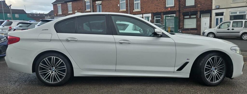 BMW 5 Series Saloon 2.0 530E Iperformance M Sport Package White #3