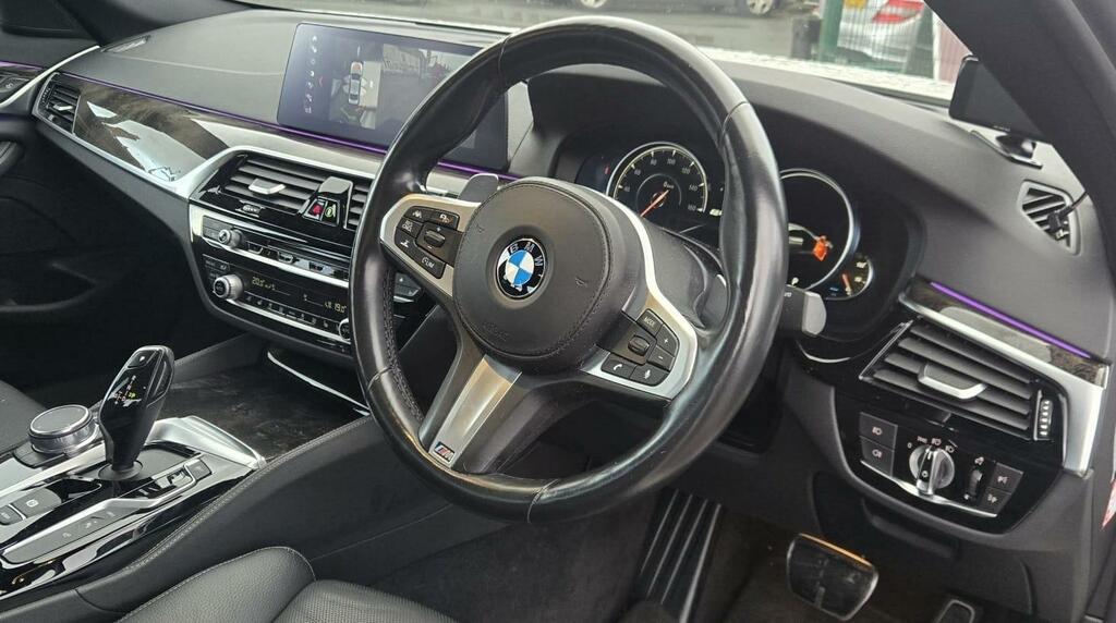 BMW 5 Series Saloon 2.0 530E Iperformance M Sport Package White #6