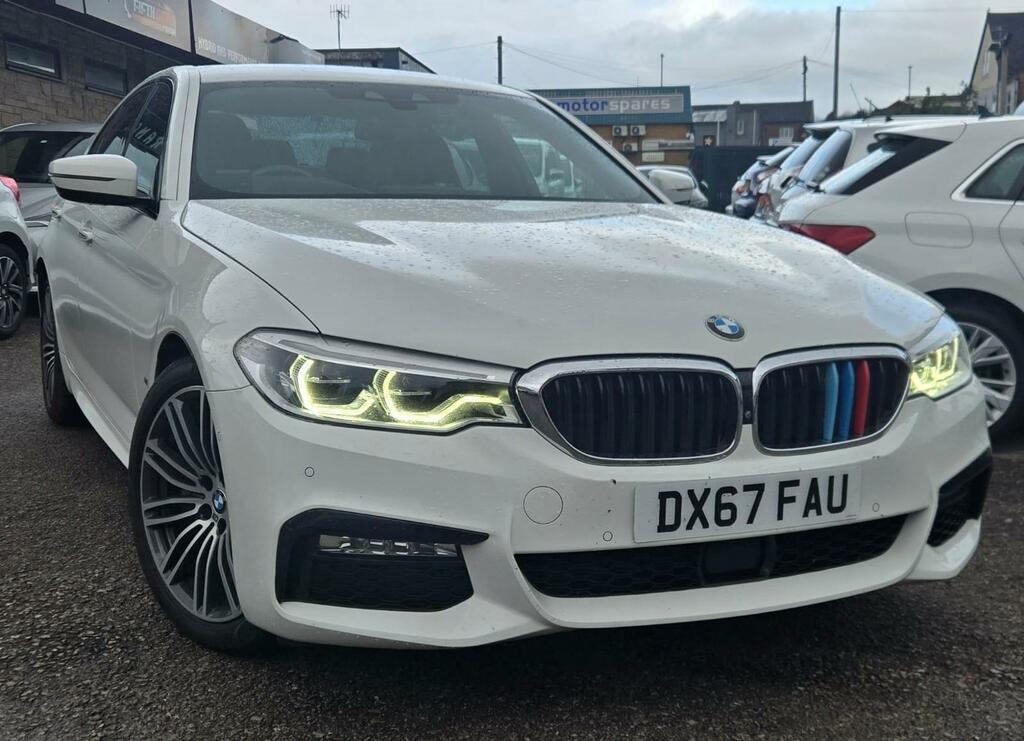 BMW 5 Series Saloon 2.0 530E Iperformance M Sport Package White #2