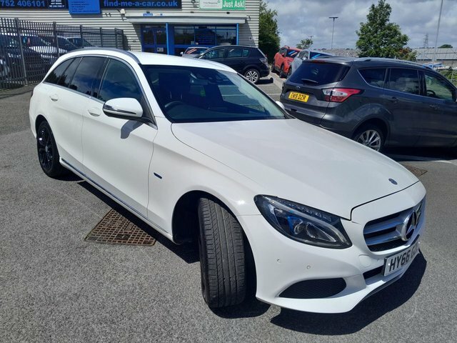 Mercedes-Benz C Class 2016 2.0 C350e 6.4Kwh Sport Estate Plug HY66GZL White #2