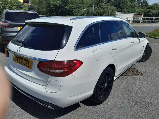 Mercedes-Benz C Class 2016 2.0 C350e 6.4Kwh Sport Estate Plug HY66GZL White #3