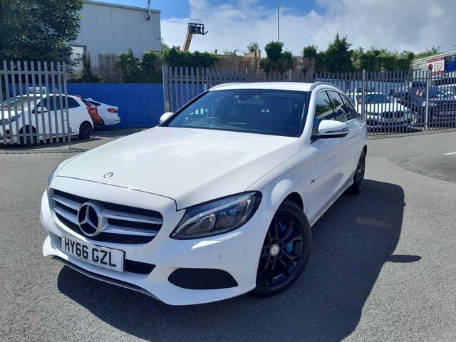 Mercedes-Benz C Class 2016 2.0 C350e 6.4Kwh Sport Estate Plug HY66GZL White