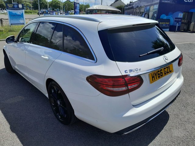 Mercedes-Benz C Class 2016 2.0 C350e 6.4Kwh Sport Estate Plug HY66GZL White #4