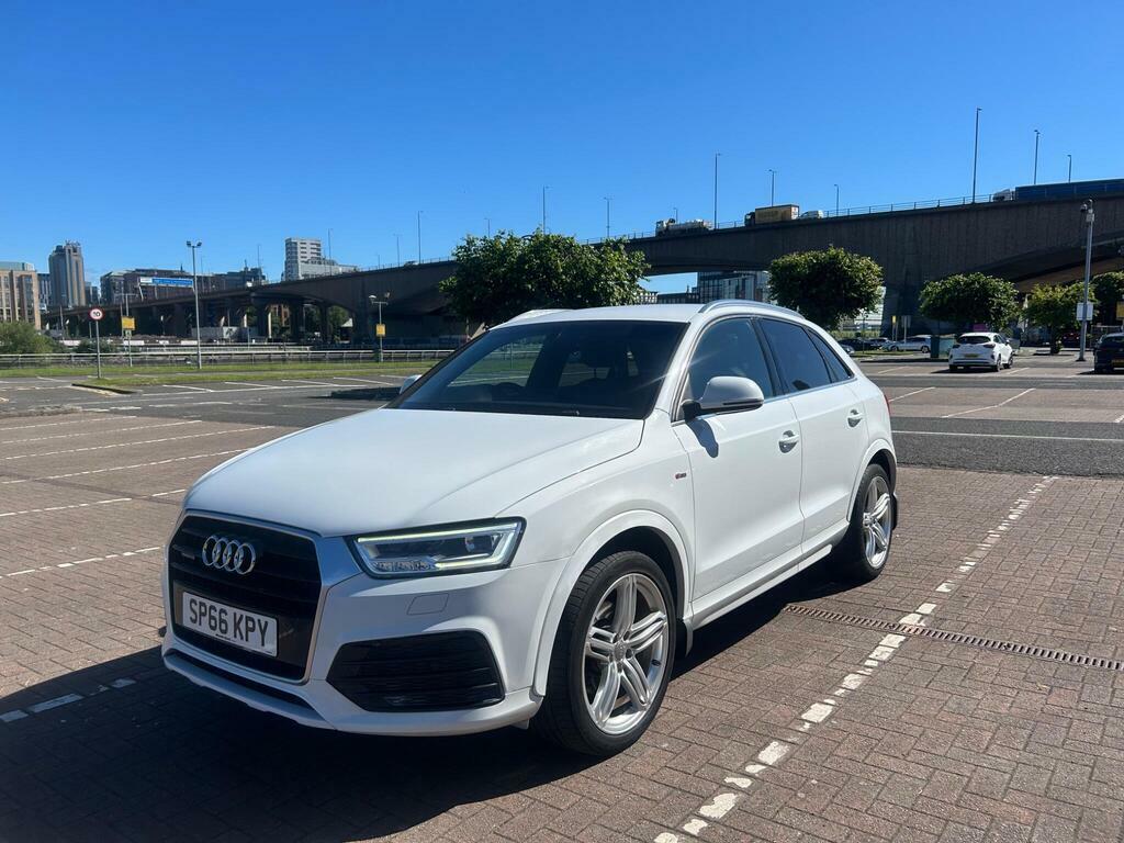 Audi Q3 2.0 Tdi S Line Plus S Tronic Quattro Euro 6 S S White #5