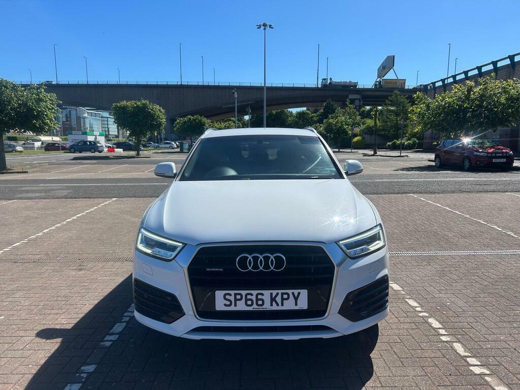 Audi Q3 2.0 Tdi S Line Plus S Tronic Quattro Euro 6 S S White #4