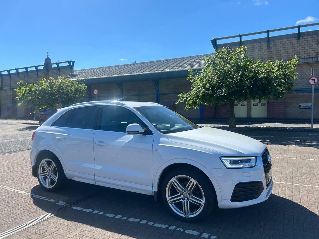 Audi Q3 2.0 Tdi S Line Plus S Tronic Quattro Euro 6 S S White #2