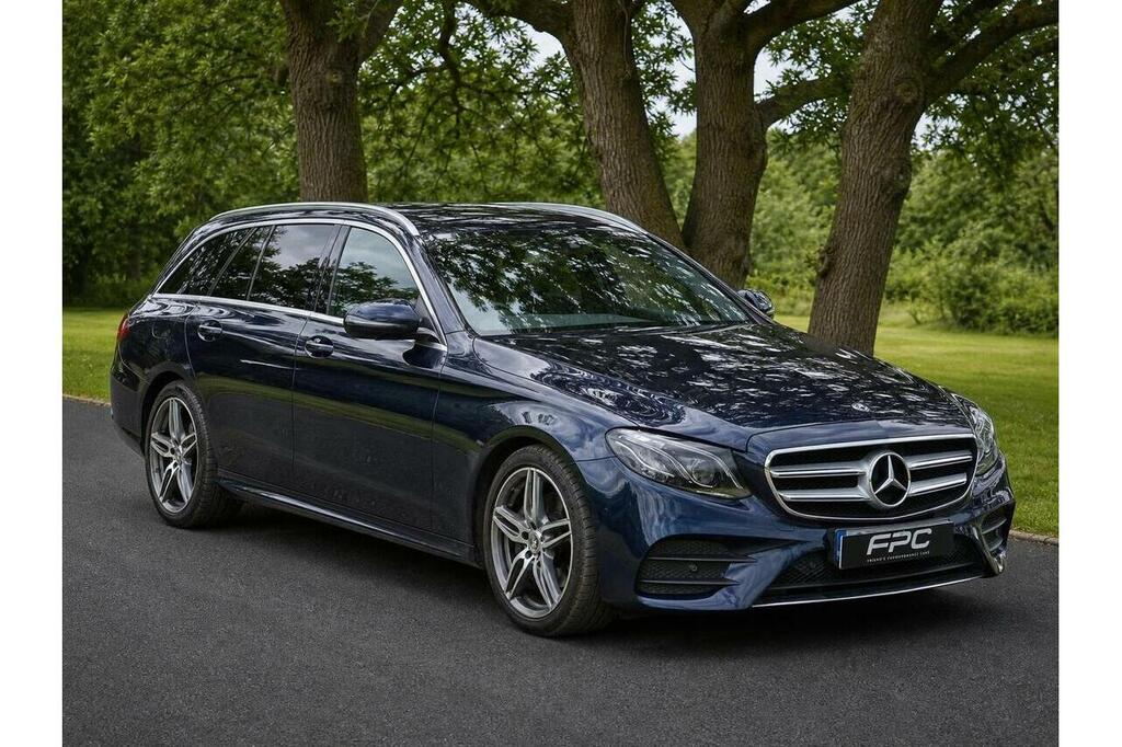 Mercedes-Benz E Class 2.0 E220d Amg Line Estate G-tronic Eur Blue