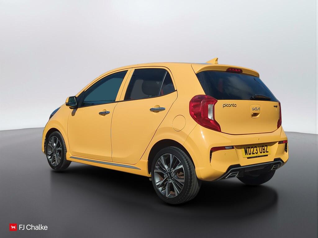 Kia Picanto 1.0 T-gdi Gt-line S Euro 6 Ss WD23UBZ Yellow #4
