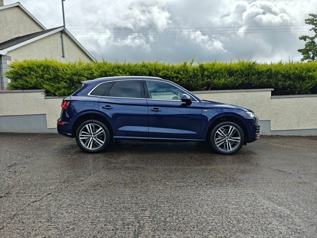 Audi Q5 2.0 Tdi 40 S Line Suv S Tronic Quattro SV19VZB Blue #3