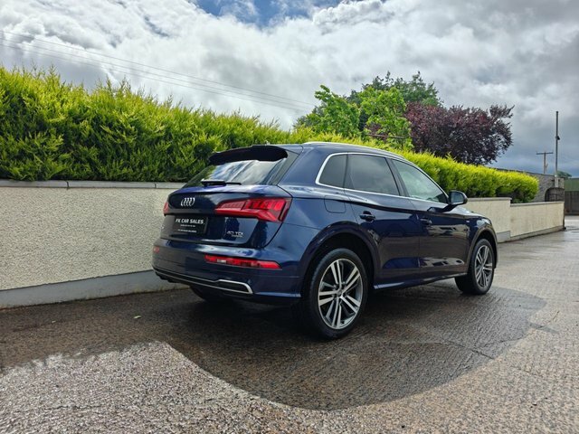 Audi Q5 2.0 Tdi 40 S Line Suv S Tronic Quattro SV19VZB Blue #4
