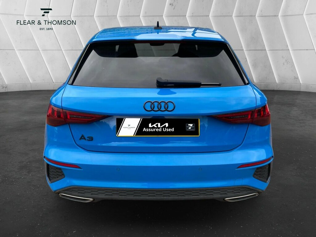 Audi A3 2.0 Tdi 35 S Line Sportback S Tronic Euro 6 Ss Blue #4