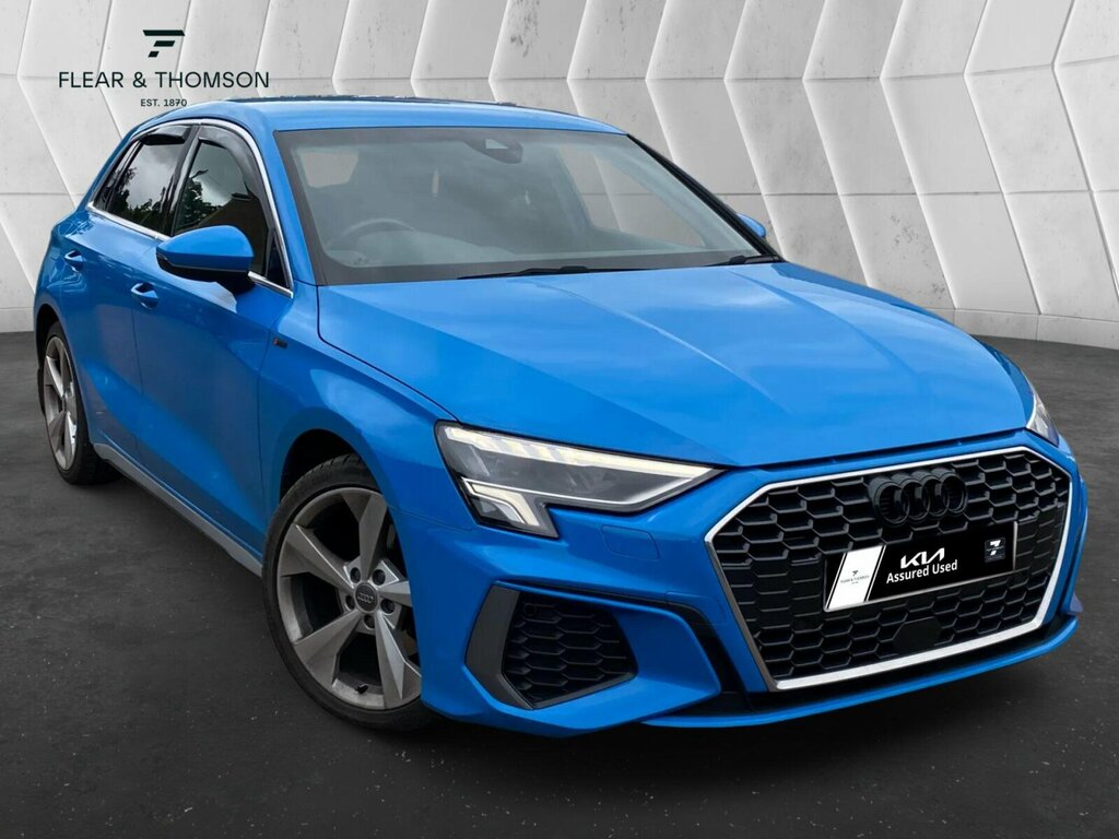 Audi A3 2.0 Tdi 35 S Line Sportback S Tronic Euro 6 Ss Blue