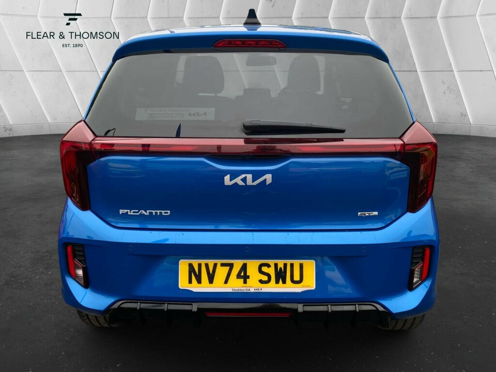 Kia Picanto 1.0 Gt-line Euro 6 Ss NV74SWU Blue #4
