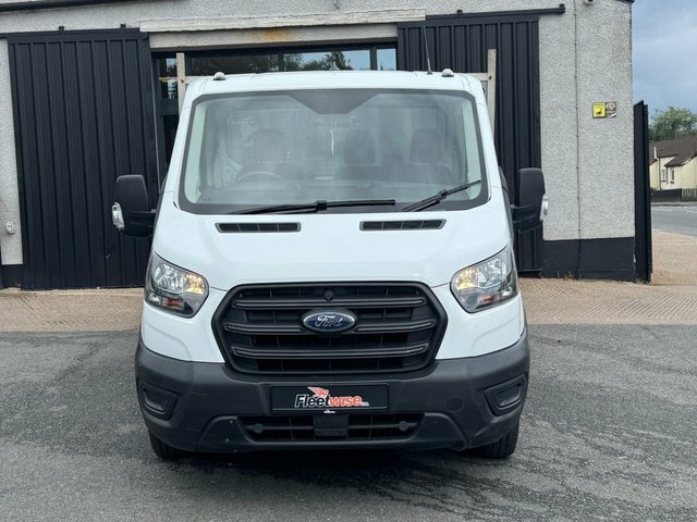 Ford Transit Custom 2.0 350 Ecoblue Mhev Leader Chassis Cab White #2