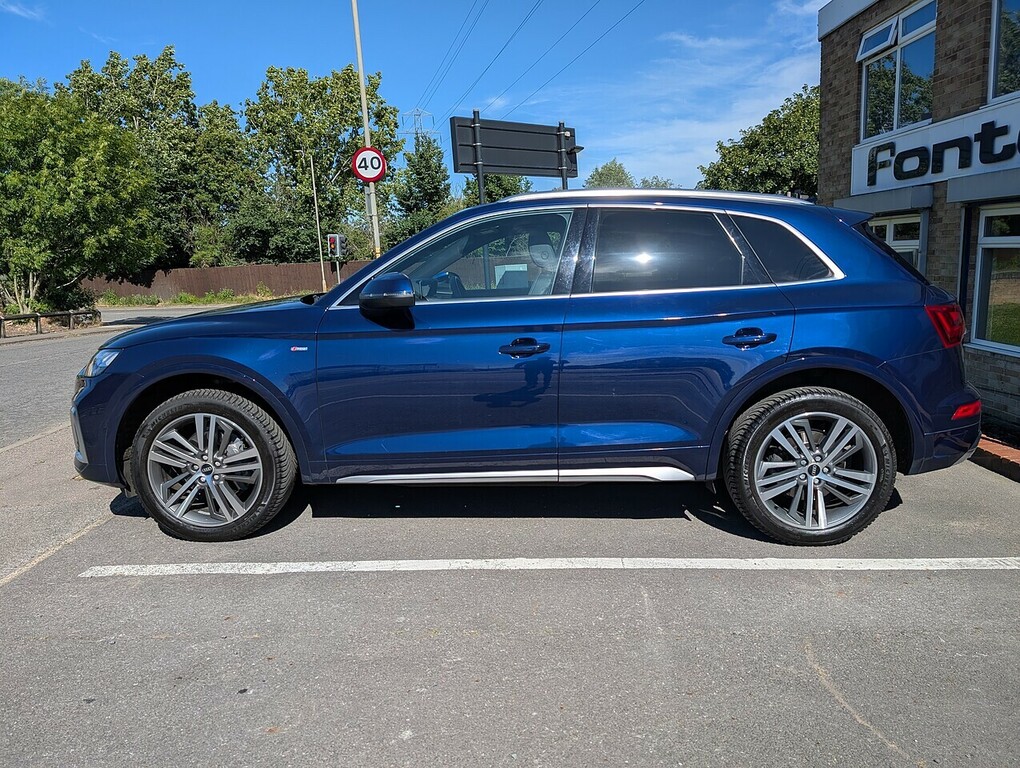 Audi Q5 2.0 Tfsi 45 S Line Suv S Tronic Quattro Blue #2