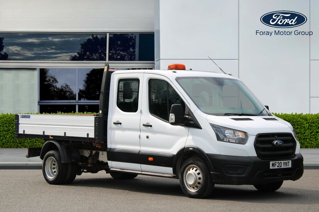 Ford Transit Custom 2.0 Ecoblue 130Ps Double Cab Tipper White