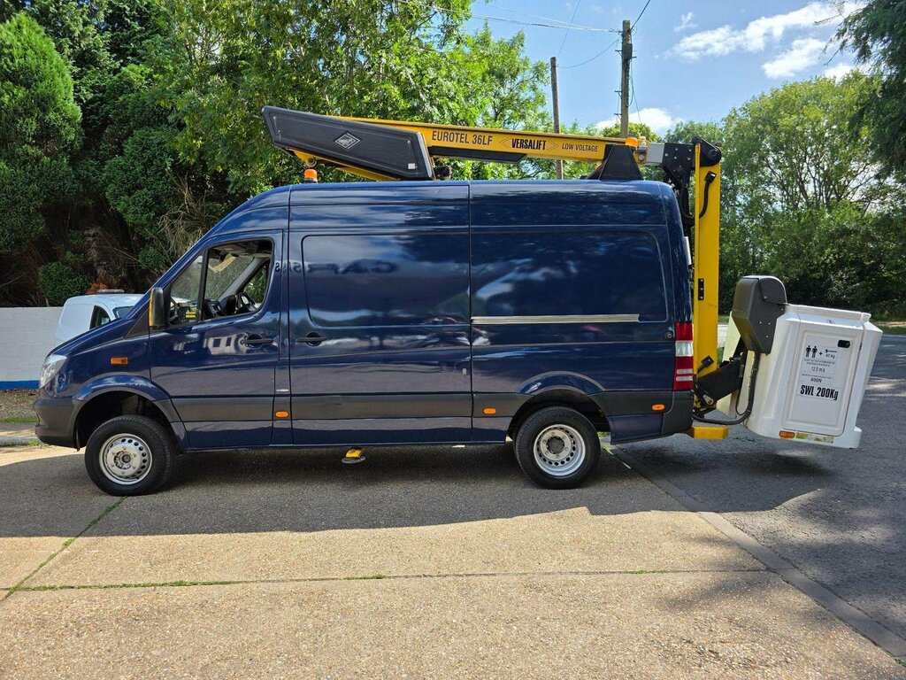 Mercedes-Benz Sprinter Van 2.1 513 Cdi 4Wd 4X4 L3 H3 Cherry Picker 2015 Blue #6