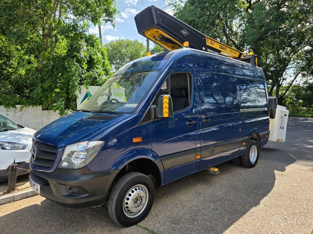 Mercedes-Benz Sprinter Van 2.1 513 Cdi 4Wd 4X4 L3 H3 Cherry Picker 2015 Blue #5