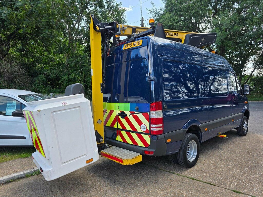 Mercedes-Benz Sprinter Van 2.1 513 Cdi 4Wd 4X4 L3 H3 Cherry Picker 2015 Blue #3