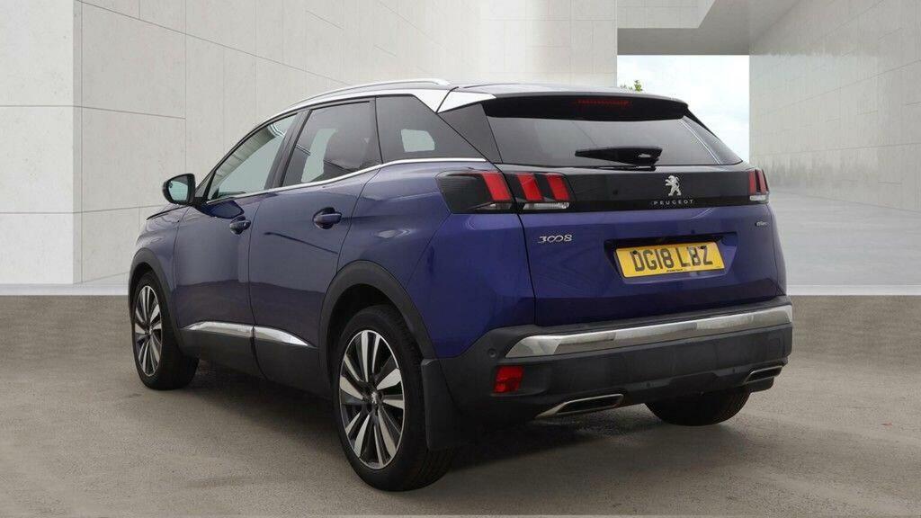 Peugeot 3008 1.2 Puretech Gt Line Premium Euro 6 Ss DG18LBZ Blue #3