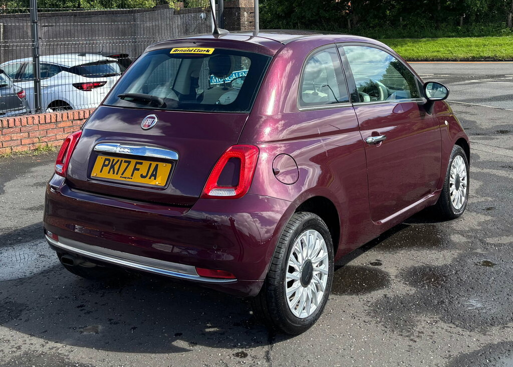 Fiat 500 1.2 Lounge Hatchback Euro 6 Ss Red #3