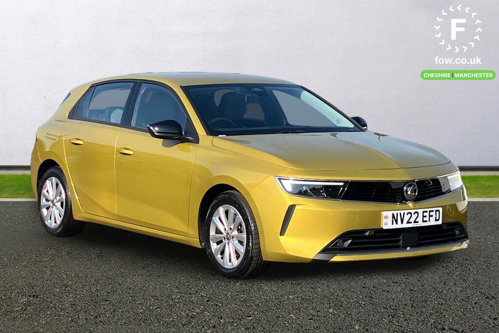 Vauxhall Astra 1.2 Turbo Design NV22EFD Yellow