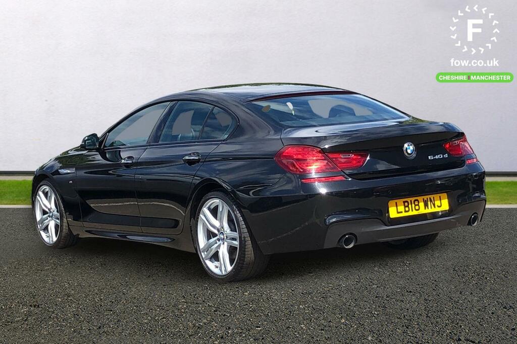 BMW 6 Series Gran Coupe 640D M Sport LB18WNJ Black #2