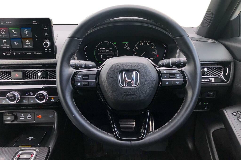 Honda Civic 2.0 Ehev Sport Cvt RA73YBV White #5