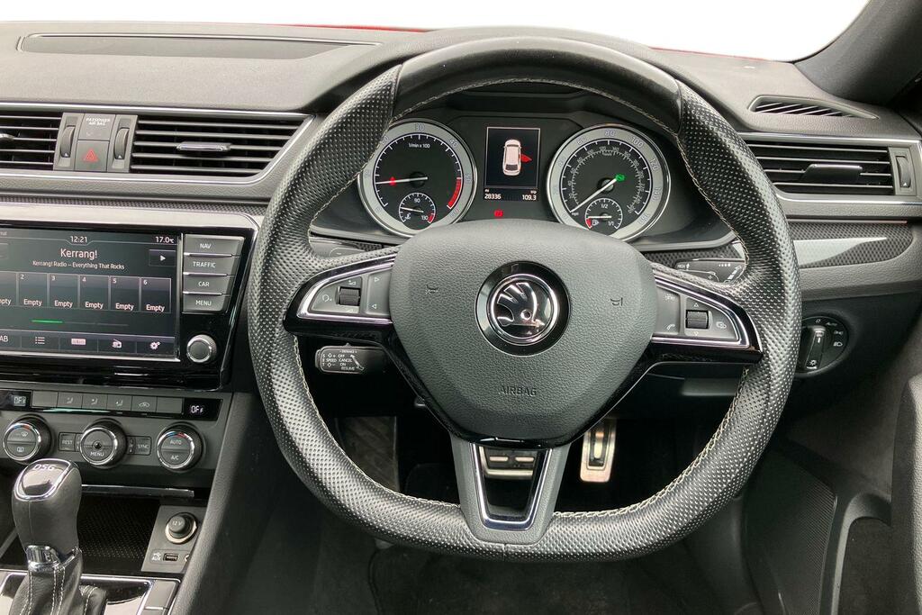 Skoda Superb 2.0 Tdi Cr 190 Sport Line Dsg Red #5