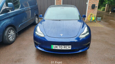 Tesla Model 3 Long Range Awd Blue