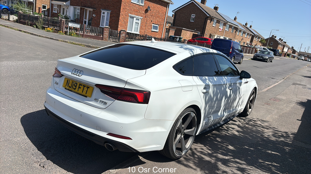 Audi A5 40 Tfsi Black Edition White #2